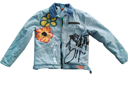 “Fashion is Boring Without Us” Carpenter Jacket